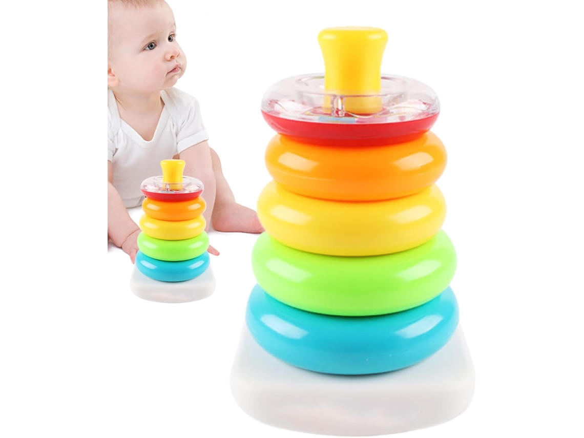 Brinquedo De Empilhar Para Bebês - Jogo Educativo Crianças A Partir 6