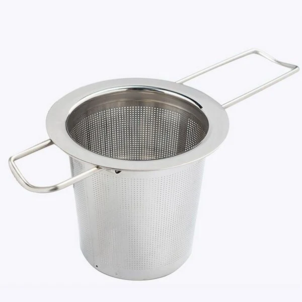 Filtro De Chá Em Aço Inoxidável Para Bule E Caneca