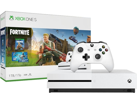 consola xbox one s fortnite 1 tb branco - jogo de fortnite para xbox 360