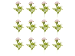 Laxiscreed Arranjo De Flores Artificiais Rose Series K Cherry Blossom Pink, 12 Peças Para Decoração Elegante