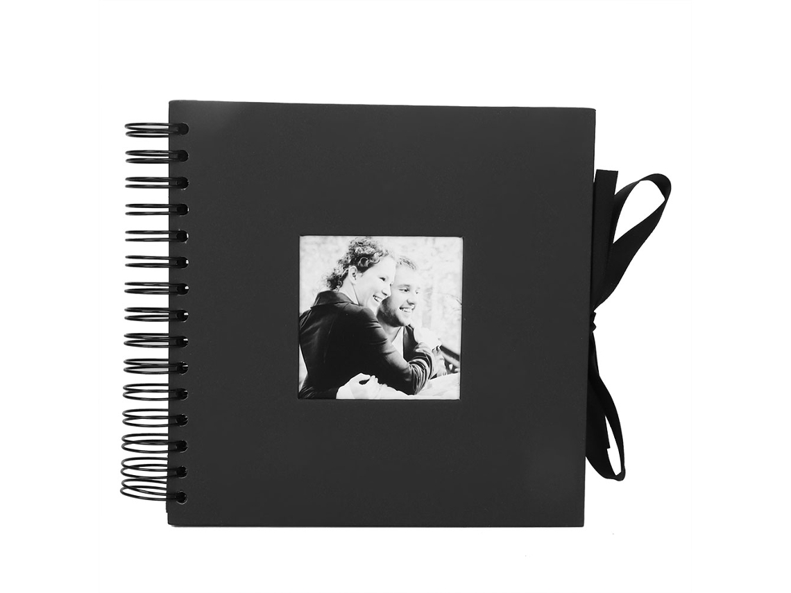 EIOORORRIY Álbum de fotos vazio personalizado de capa dura de 8 polegadas para scrapbooking faça você mesmo