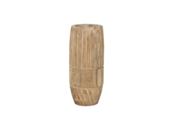 Vaso de Madeira de Paulownia Esculpida Naturalmente, 32x32x69cm ALEXANDRA HOUSE LIVING