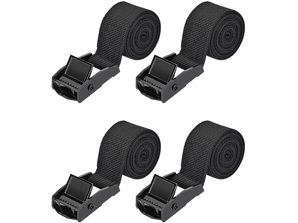 Cintas De Amarração, 1, 5 Metros, Cintas De Amarração Para Bicicleta Com Fivela Fixação, 4 Peças, Fivela De Fixação