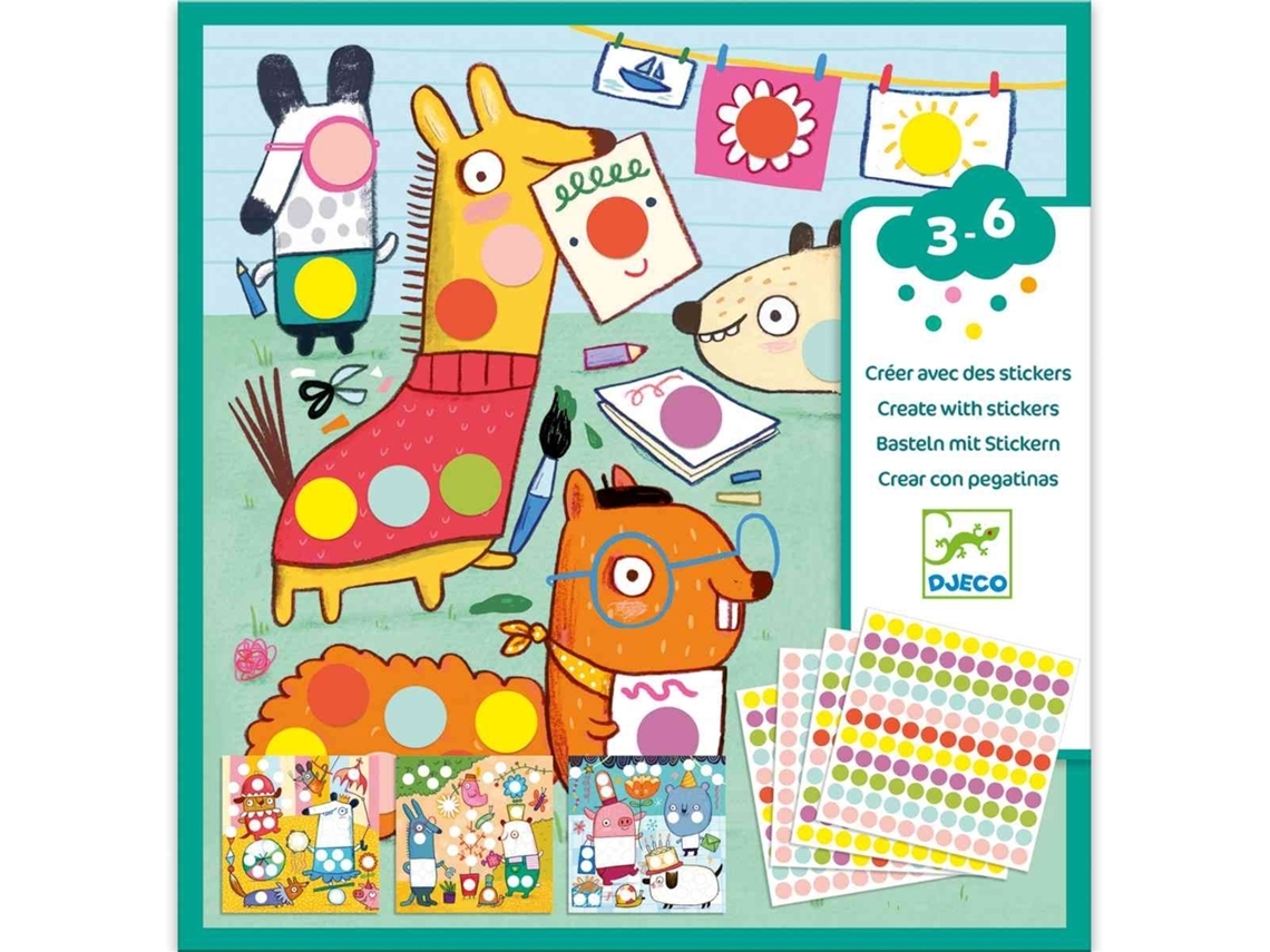 Pegatinas Puntos Djeco