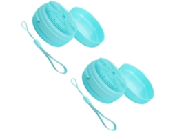 Lurelia Conjunto De 2 Escovas De Banho Para Bebé, Silicone Macio, Pega Ergonómica E Com Argola