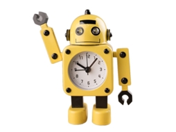 Despertador Decorativo Silencioso Em Formato De Robô De Ferro, Ideal Para Estudantes, Com Caneta Integrada (pilhas Não Incluídas).
