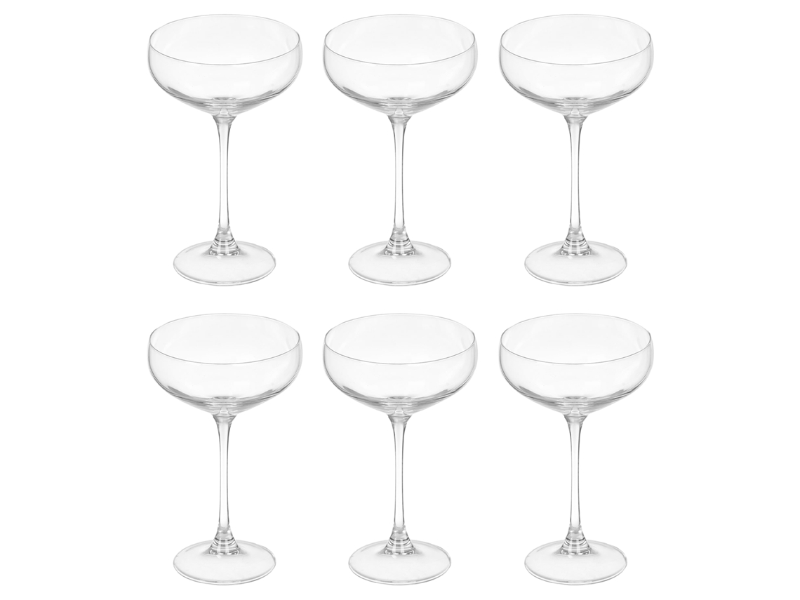 Pacote com 6 Taças de Champanhe Vintage 315ml DAM
