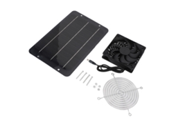 Ventilador Solar Monocristalino Laxiscreed De 7w 12v Para Múltiplos Usos E Eficiência Energética