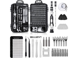Kit de parafusadeira de precisão 138 em 1 para eletrônicos, relógios, smartphones S/MARCA