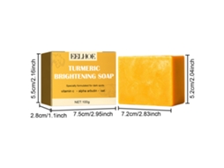 Jabón Facial De Turmeric Para Limpeza E Clarificação Da Pele