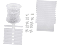 Kit De Acessórios Fomiyes Com Corrente Contas Plástico Para Persianas Verticais E Pesos Ajustáveis Prolongar A Vida Útil