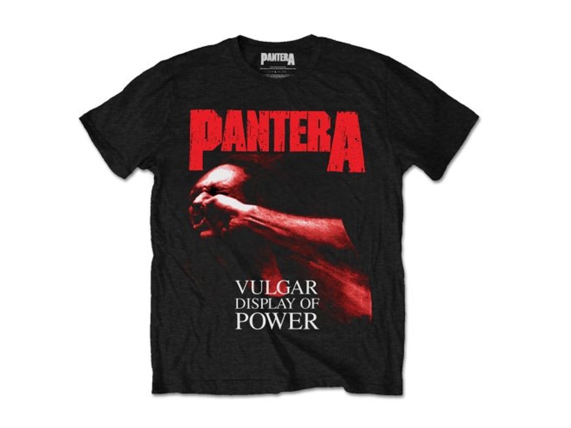 T-Shirt ROCK OFF Pantera - Red Vulgar Preto (Tamanho: S)