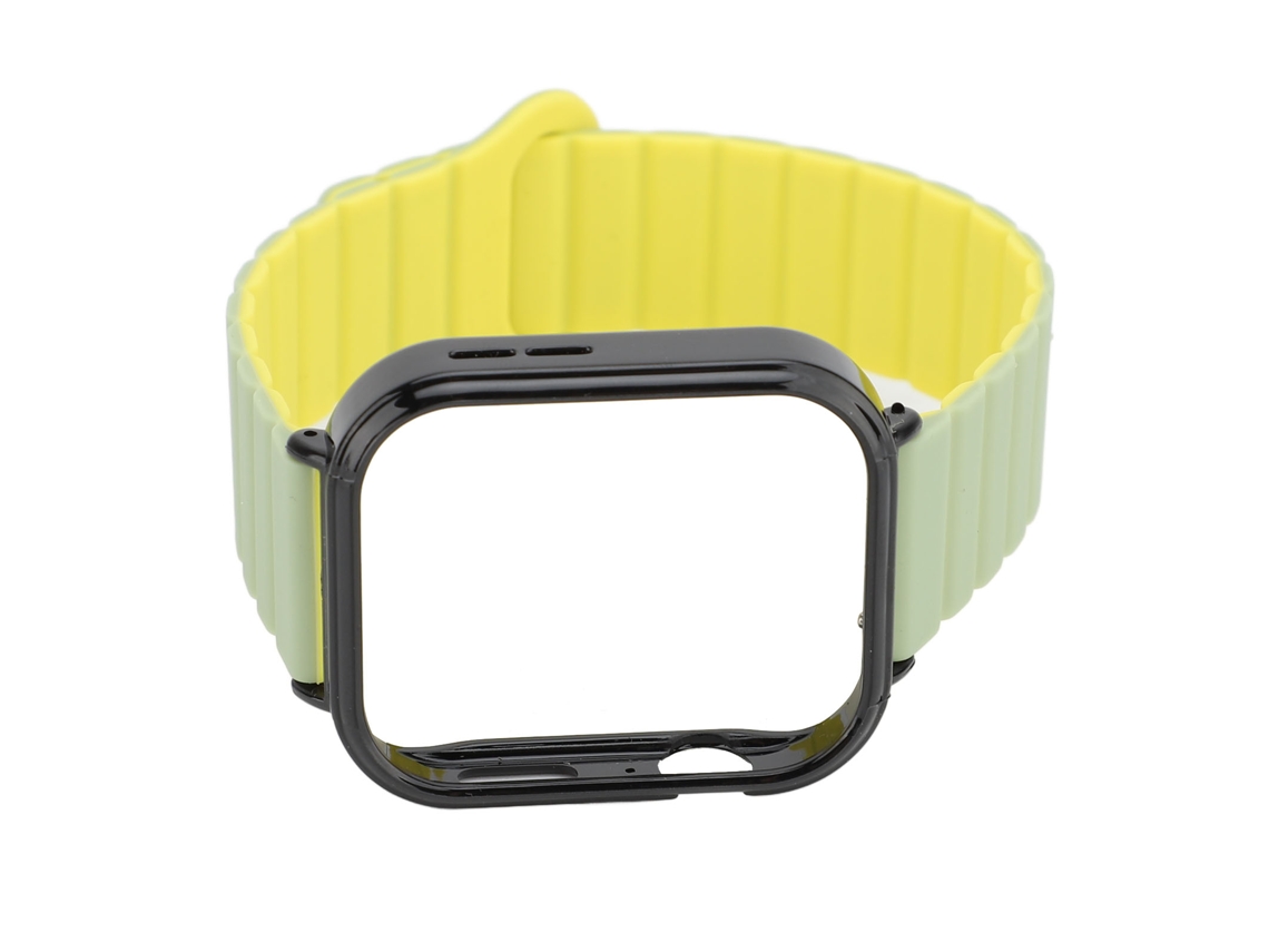 Pulseira De Silicone Magnética Com Alça Compatível Para Watch Fit 3