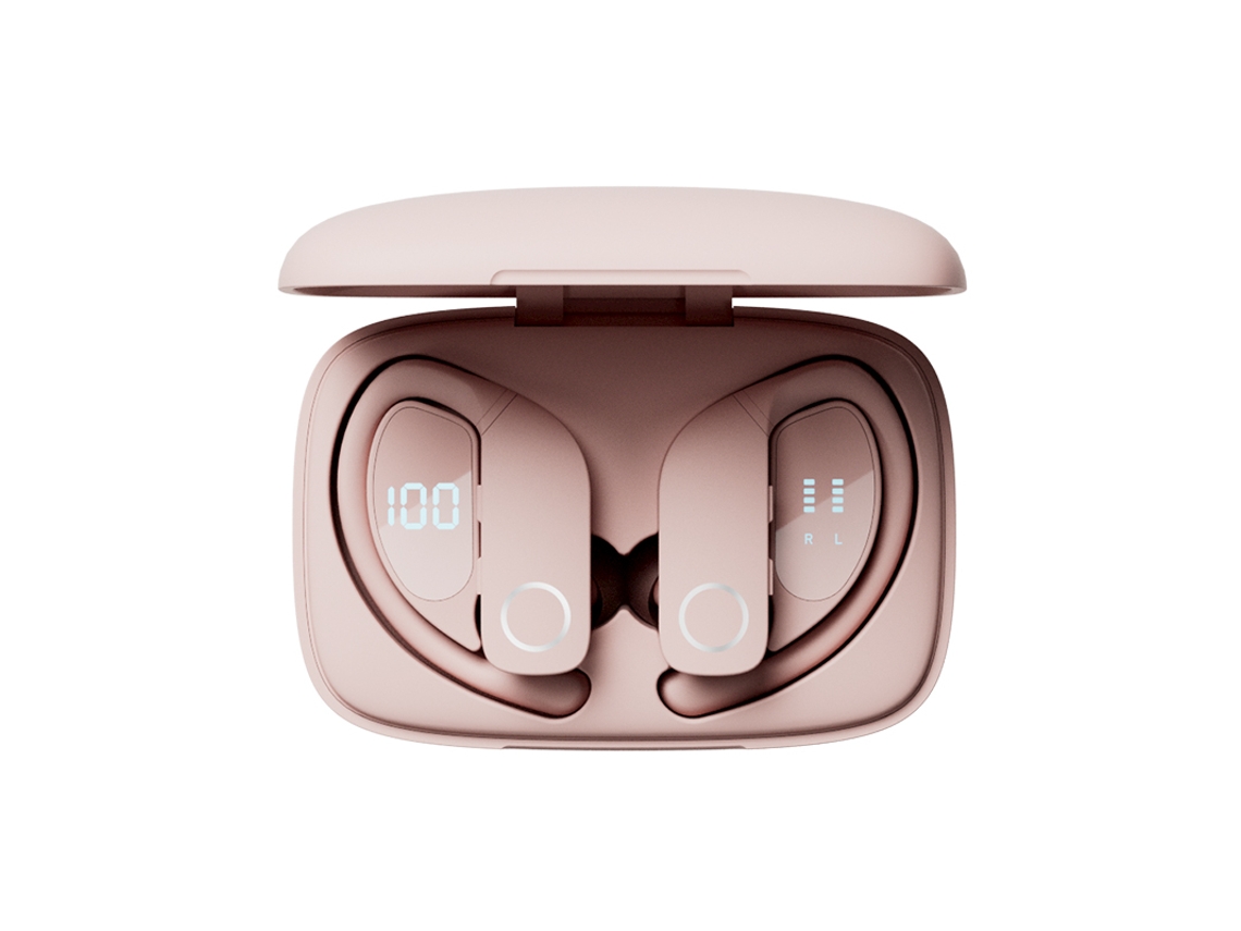 Auriculares Sem Fio Gancho Ouvido Impermeável YIZHOOD Bluetooth Rosa