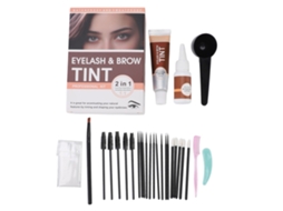 2026 kit de Tinta de Sobrancelhas e Cílios Creme Permanente Tinta de Sobrancelhas e Cílios para Mulher Castanha