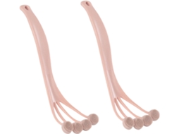 Escova De Banho Portátil Silicone Sherchpry 2 Peças, Escova Corporal Para Banho, Cabo Longo Para Limpeza Das Costas