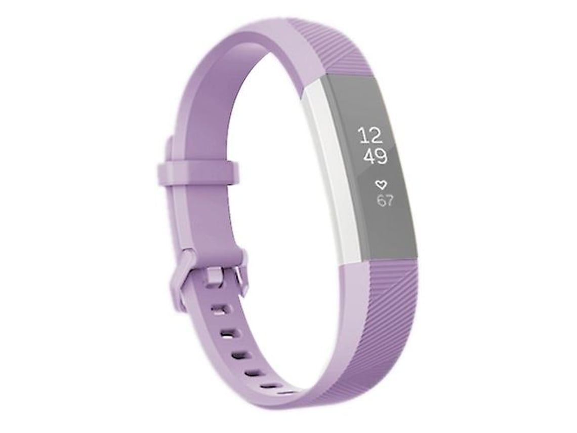 Lurelia Pulseira De Silicone, Compatível Com Smartwatch Fitbit Alta, Comprimento Aproximado 23, 8 Cm, Cor Roxo Claro, Acabamento Moderno