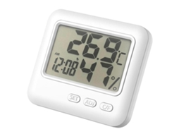 Termômetro E Higrômetro Eletrônicos Versáteis Com Despertador Digital Para Ambientes Internos, Ideal Para Quarto E Casa.