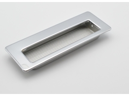Puxador HARDWAREXCHANGE Retangular em Zamac, 115x42mm, cromado e prateado, conjunto de 4