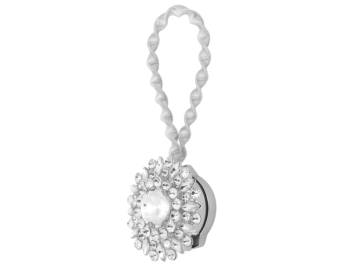 Suporte Magnético Para Cortina Com Fivela, Decoração Para Casa, Prateado Aquaforge