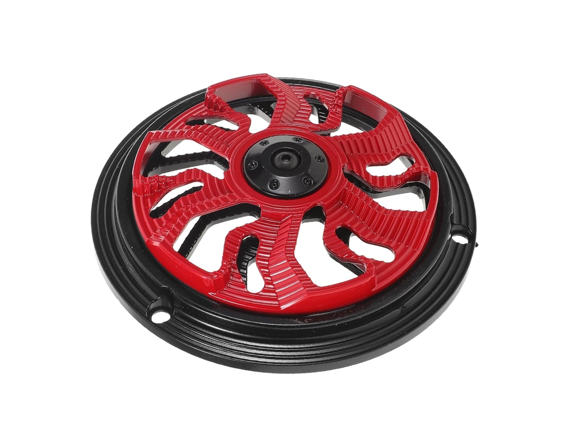 Protetor De Ventoinha Vermelho Para Motocicleta, Capa Decorativa Resistente Para Radiador E Sistema De Arrefecimento