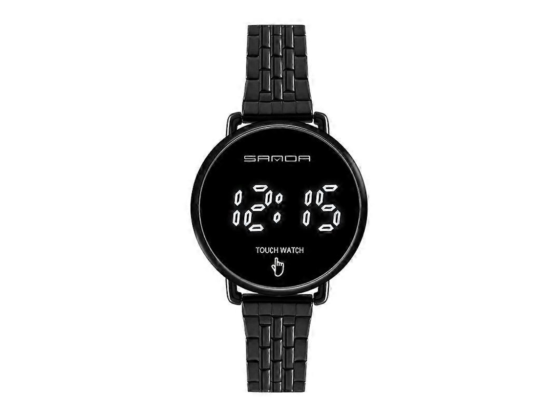 Relógio Eletrônico Masculino Sanda 8011 Com Tela Sensível Ao Toque, Display Digital Led E Mostrador Redondo.