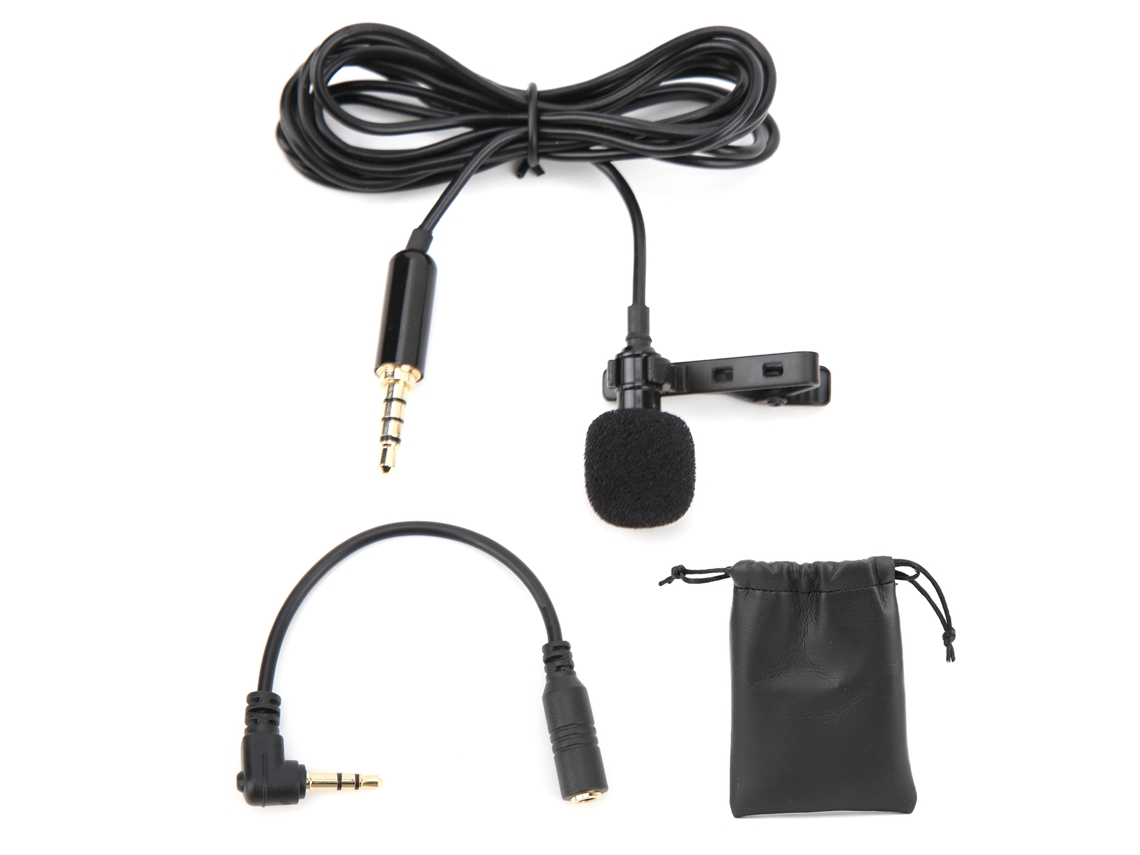 Acessório Eletrônico De Lapela Com Clipe Para Microfone Adaptador S01 Câmera Computador/ Celular Aquaforge
