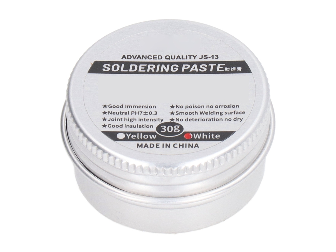 Pasta De Soldadura Rosina Flux Baja Temperatura Sem Limpeza Acessórios De Soldadura Branco 30g