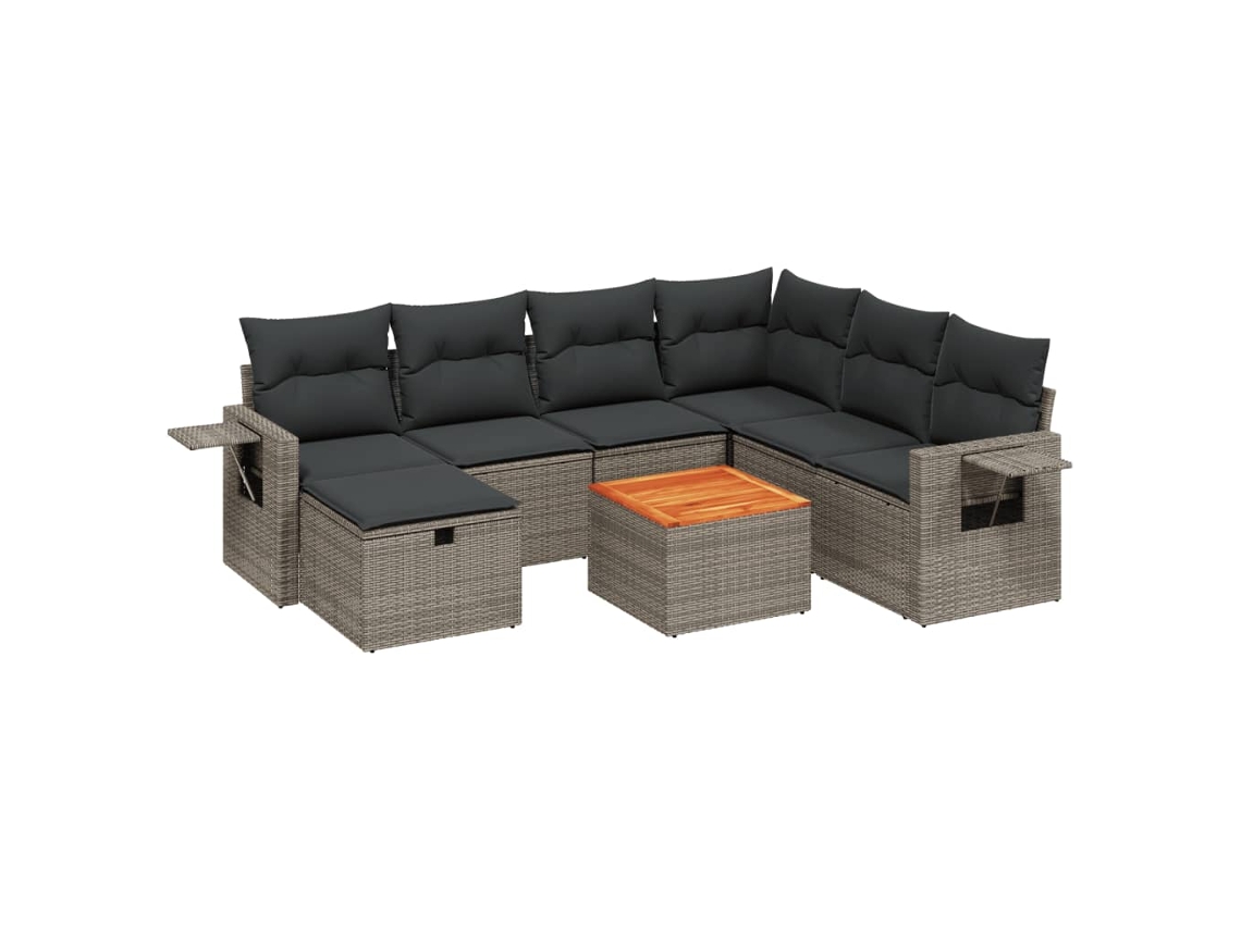 Garden Sofa Set, Garden Sofa Sets Vidaxl Cinzeto Rattan / Vime (n/a)