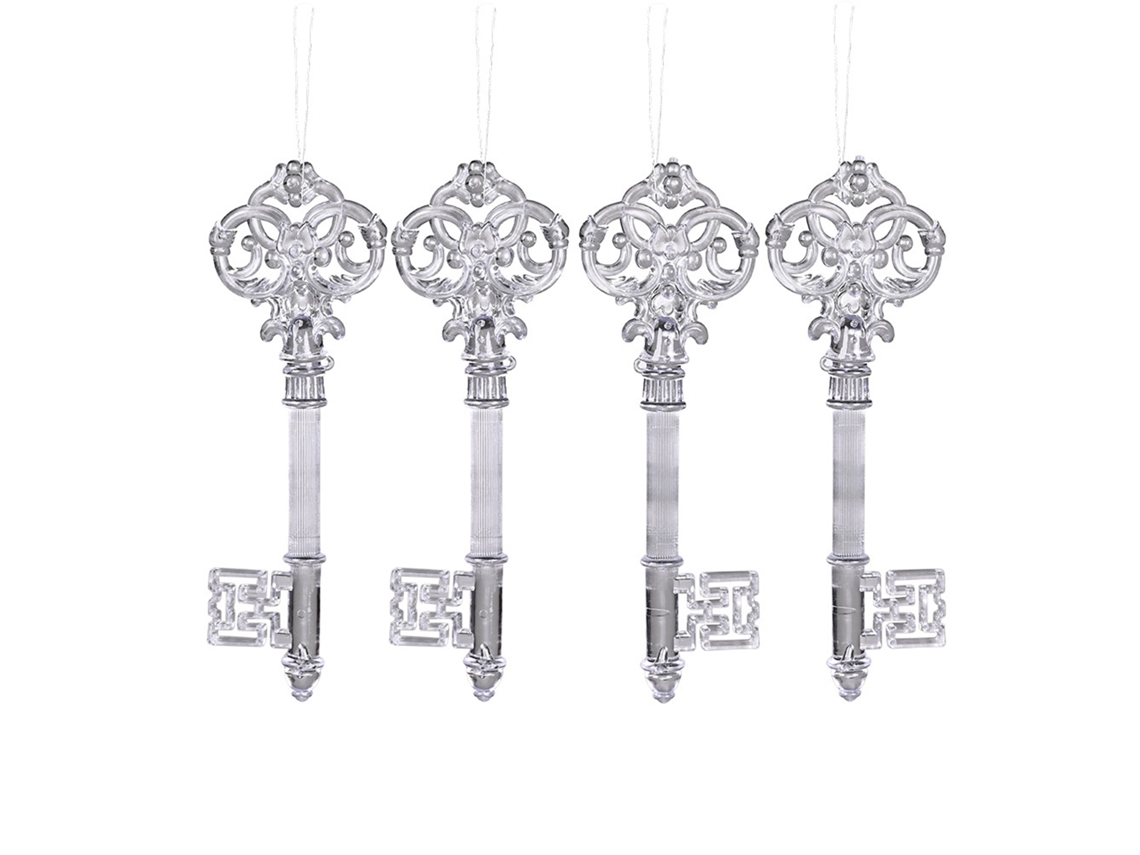 Laxiscreed Urso De Natal Com Floco De Neve Transparente Para Decoração De Árvore De Natal