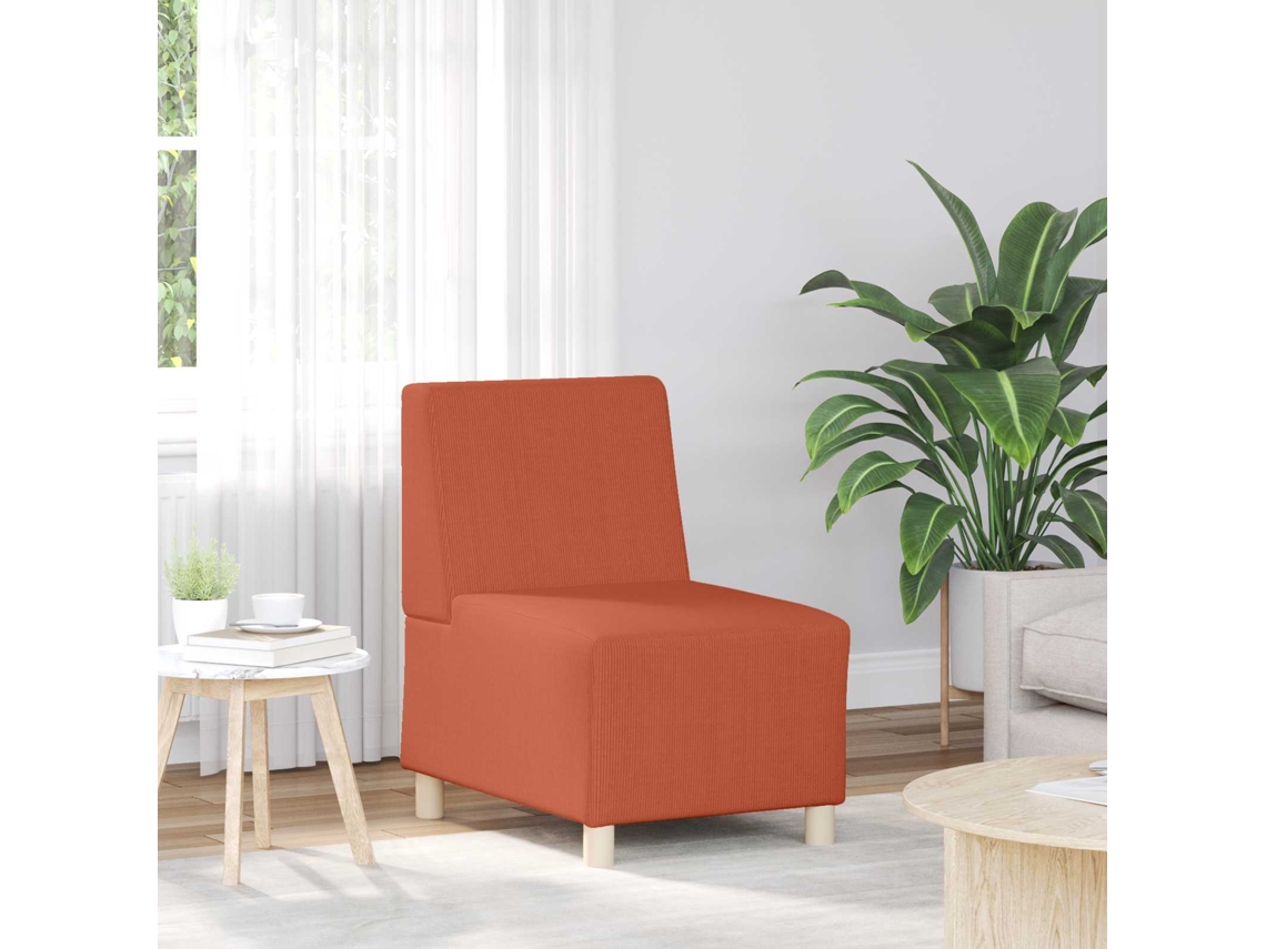 Vidaxl Unidade De Sofá Modular Sem Braços Laranja 55 X 74 X 82 Cm