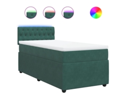 Box Spring Bed, Box Spring Beds Vidaxl Verde Veludo (100 X 200 Cm)