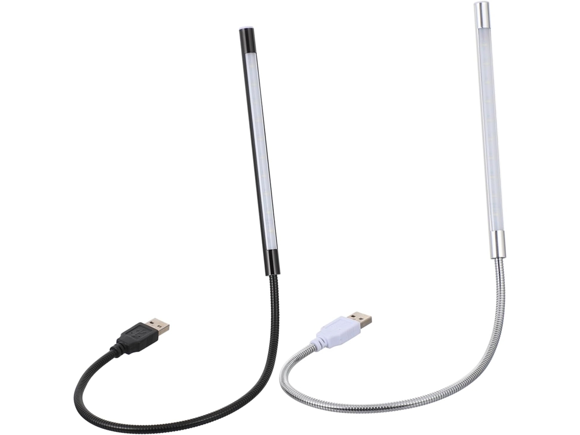 Luminária De Leitura Led Usb De 2 Peças, Haste Flexível Ajustável, Cores Sortidas, Controle Por Toque Para Estudo. Luminária De Leitura Gokoco