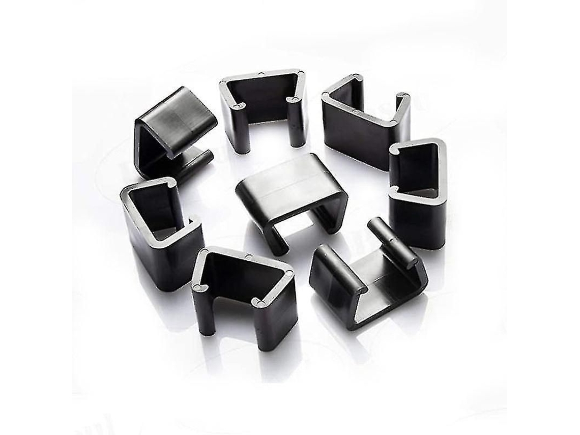 Clips de móveis de jardim de rattan, 5.25cm, para sofás e mesas, plástico preto, resistente com S/MARCA