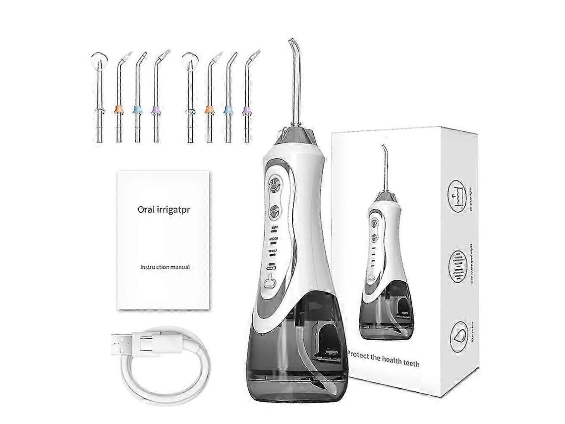 Irrigador Fio Dental de Água Oral para Jatos de Limpeza de Dentes Dentários 300ml Fio Dental Bpf 01 Irrigador Portátil Ipx7 À Prova D'água TAISHENGDA
