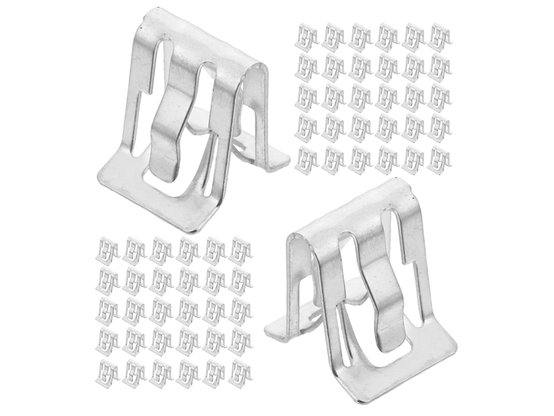 Conjunto De 120 Presilhas Metálicas Para Fixação De Acabamentos Internos De Automóveis.