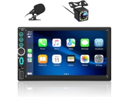 Hexinex Rádio De Carro Universal 2 Din Com Ecrã Tátil De 7 Polegadas, Com Carplay/androidauto/mirror Link, Suporta Carregamento Type-c/usb