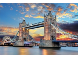 Quebra-cabeças De 1000 Peças, Torre De Londres, Ponte, Pôr Do Sol, Brilho, Vista Noturna, Educacional, Intelectual (azul)