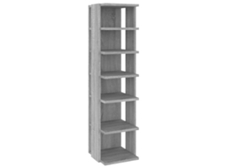 Sapateira Organizadores 2 Unidades 27,5X27X102 Cm em Derivados de Madeira Cinza Sonoma