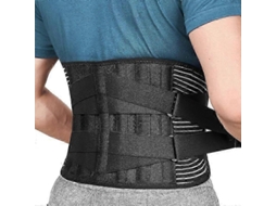 Suporte Lombar Para Costas, Cinta Ortopédica Para Cintura, Espartilho, Descompressão Postural, Modelador De Cintura, Alívio Da Dor Preto B Slowmoose