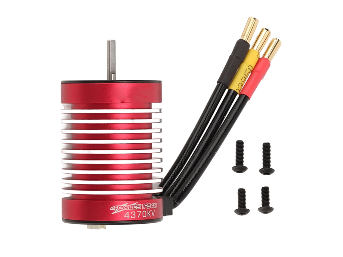 Mali motor Sem Sensor Brushless F540 4370kv para Carros de Controle Remoto 1/10 com Porta de Controle de Temperatura