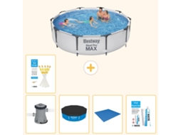 Piscina Bestway Steel Pro Max Redonda 305x76 Cm 6 peças S22766 BESTWAY