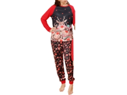 Pijama De Natal Laxiscreed Com Estampa De Veado Para Crianças De 3 A 4 Anos, Perfeito Para Festas Natalícias