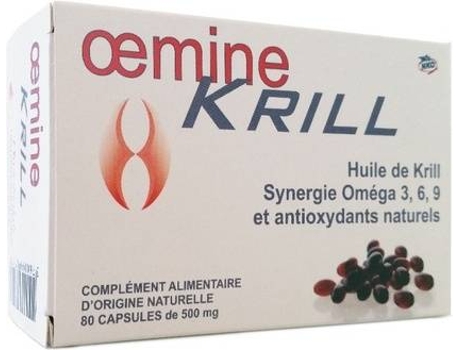 Suplemento Alimentar OEMINE Krill Anti-Oxidante Puro (80 cápsulas de 500mg)