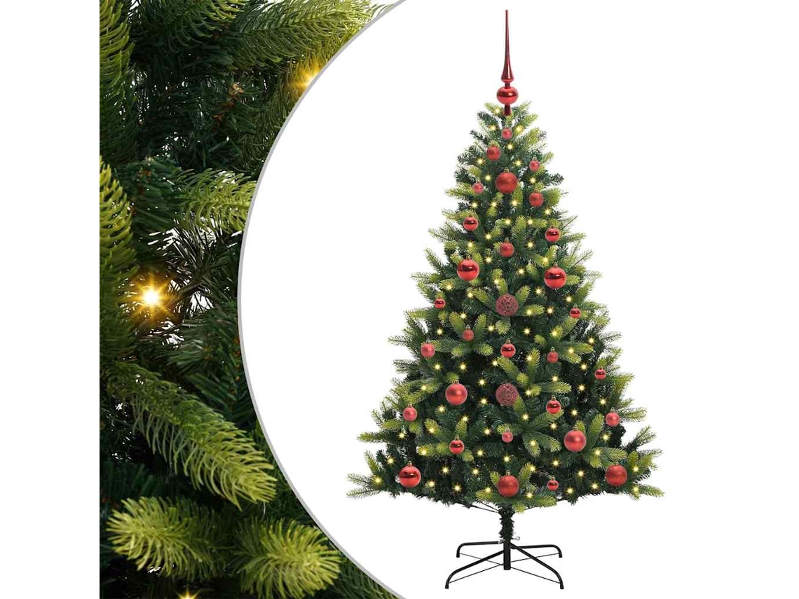 Conjunto 1 Árvore De Natal Vidaxl Verde Pvc (120 Cm)