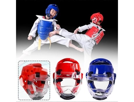 Taekwondo Capacete Adulto Crianças Boxe Luta Rosto Cabeça Proteção Equipamento Destacável Trisoinb