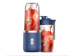 Mixer Portatil com 6 Laminas, Suco de Frutas Recarregavel Via Usb, Pequeno e Eletrico, para Viagens, Esportes e Atividades Ao Ar Livre ZYBLSSBB