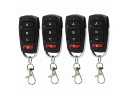 Pacote Com 4 Controles Remotos Universais De 433 Mhz Para Portas De Garagem, Interruptor Clone Para Portões E Garagens, Transmissor Portátil.