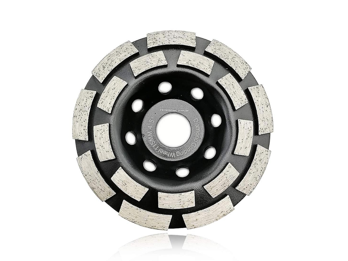 Disco De Lixa Diamante De Duas Fileiras 115mm Para Concreto Granito Mármore