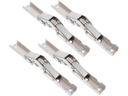 Conjunto De 4 Dobradiças Dobráveis Metal Para Armários E Gabinetes